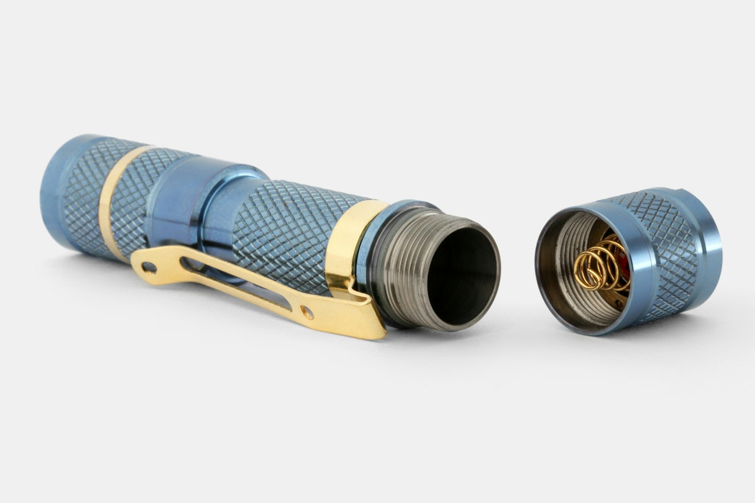 Drop Blue Titanium AAA Flashlight