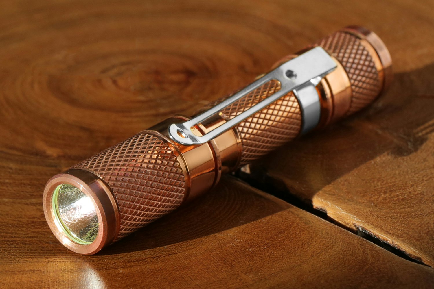 Drop Copper AAA Pocket Flashlight