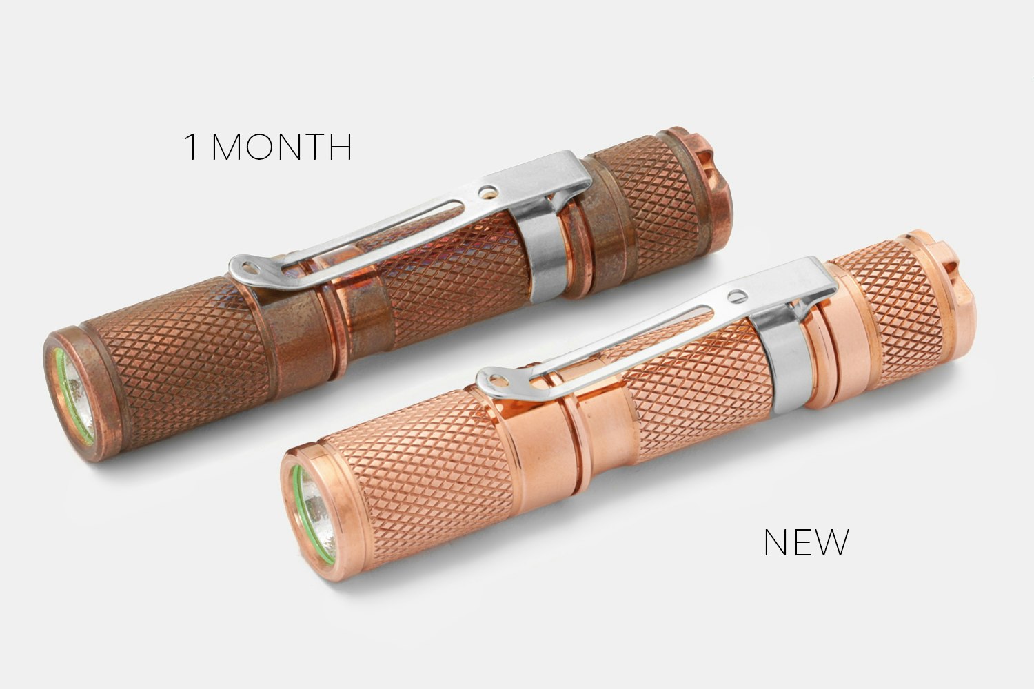 Drop Copper AAA Pocket Flashlight Flashlights Pocket Flashlights