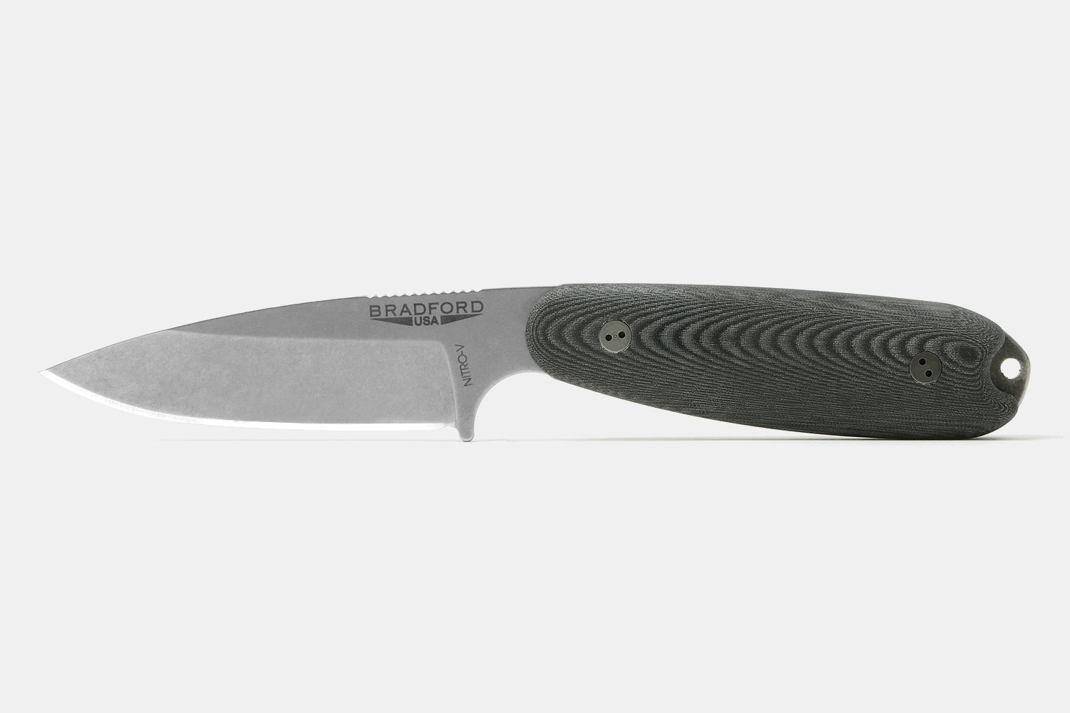 Double-Black Linen Micarta / Stonewashed (+ $5)