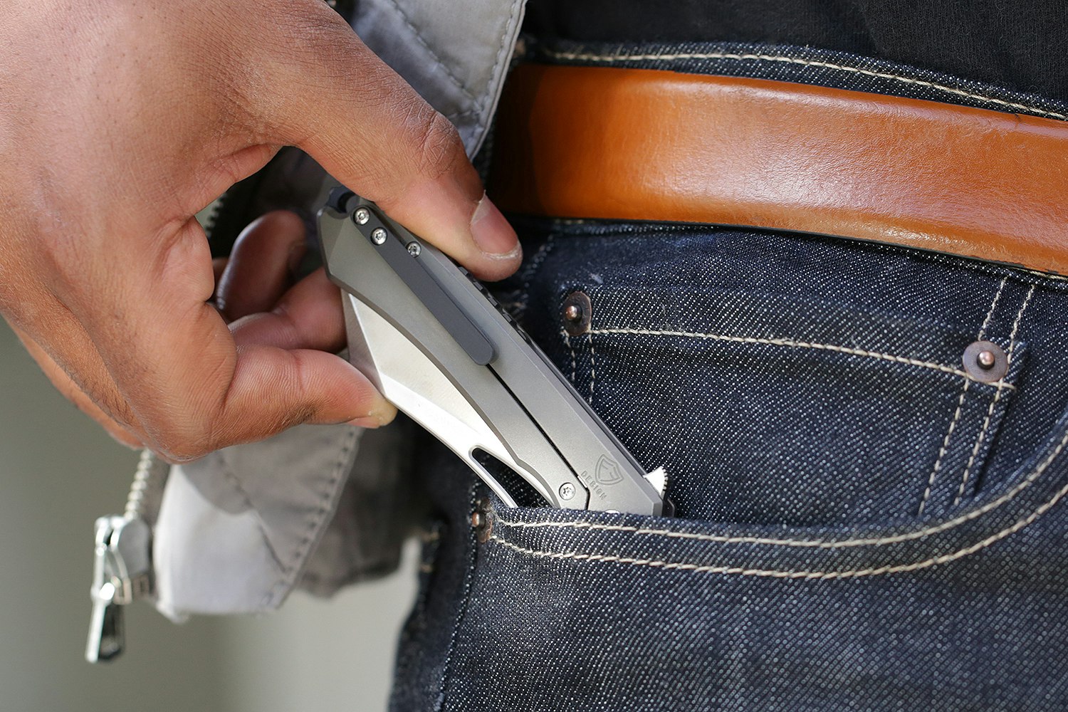 Drop + Ferrum Forge Buc Titanium Frame Lock