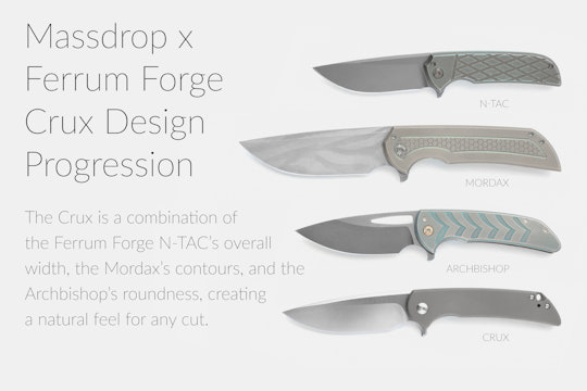 Massdrop x Ferrum Forge Crux S35VN Folding Knife