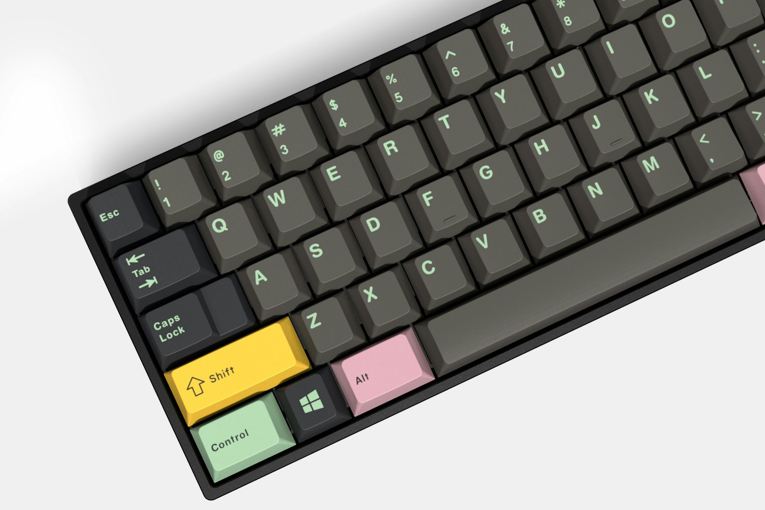 Massdrop x Livingspeedbump GMK Mint Dolch Keycaps