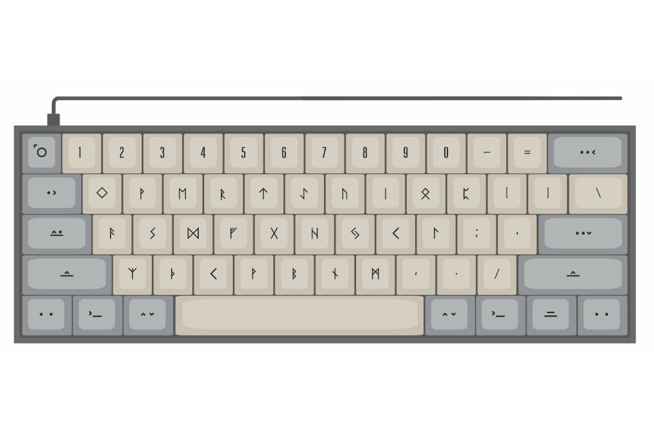 Shinethrough runic keycaps? : r/MechanicalKeyboards