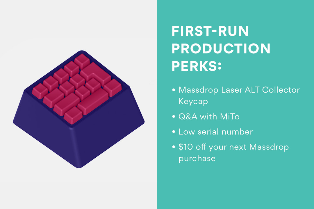 Massdrop x MiTo Laser ALT Mechanical Keyboard