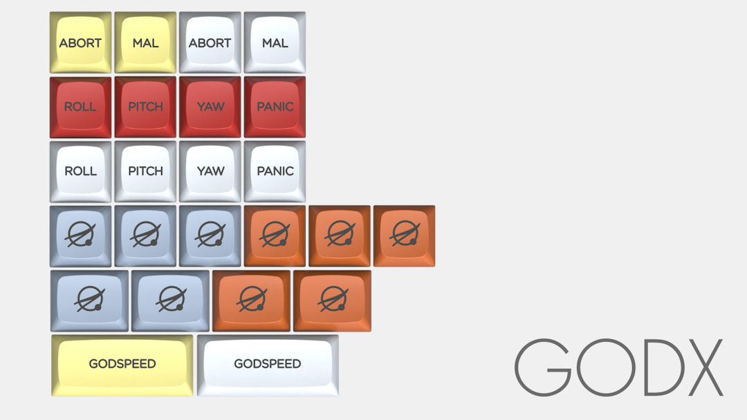 Massdrop x MiTo XDA Godspeed Custom Keycap Set