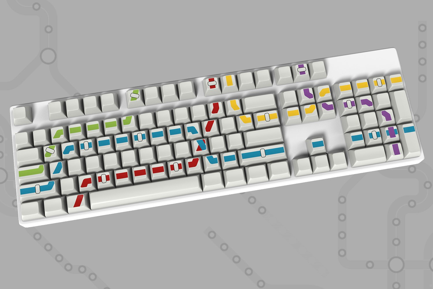 Massdrop x Oblotzky Metro SA Custom Keycap Set