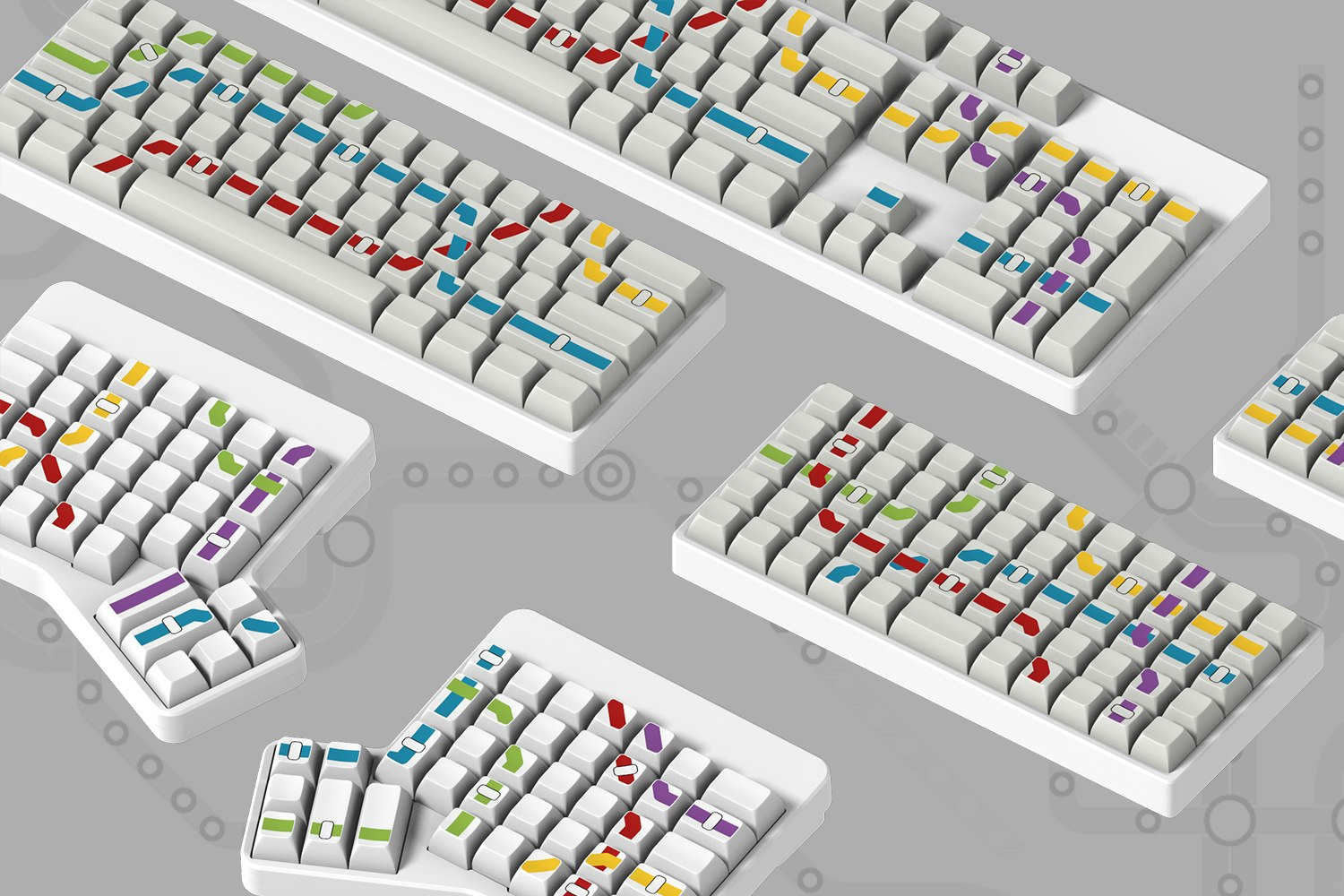 Massdrop x Oblotzky Metro SA Custom Keycap Set