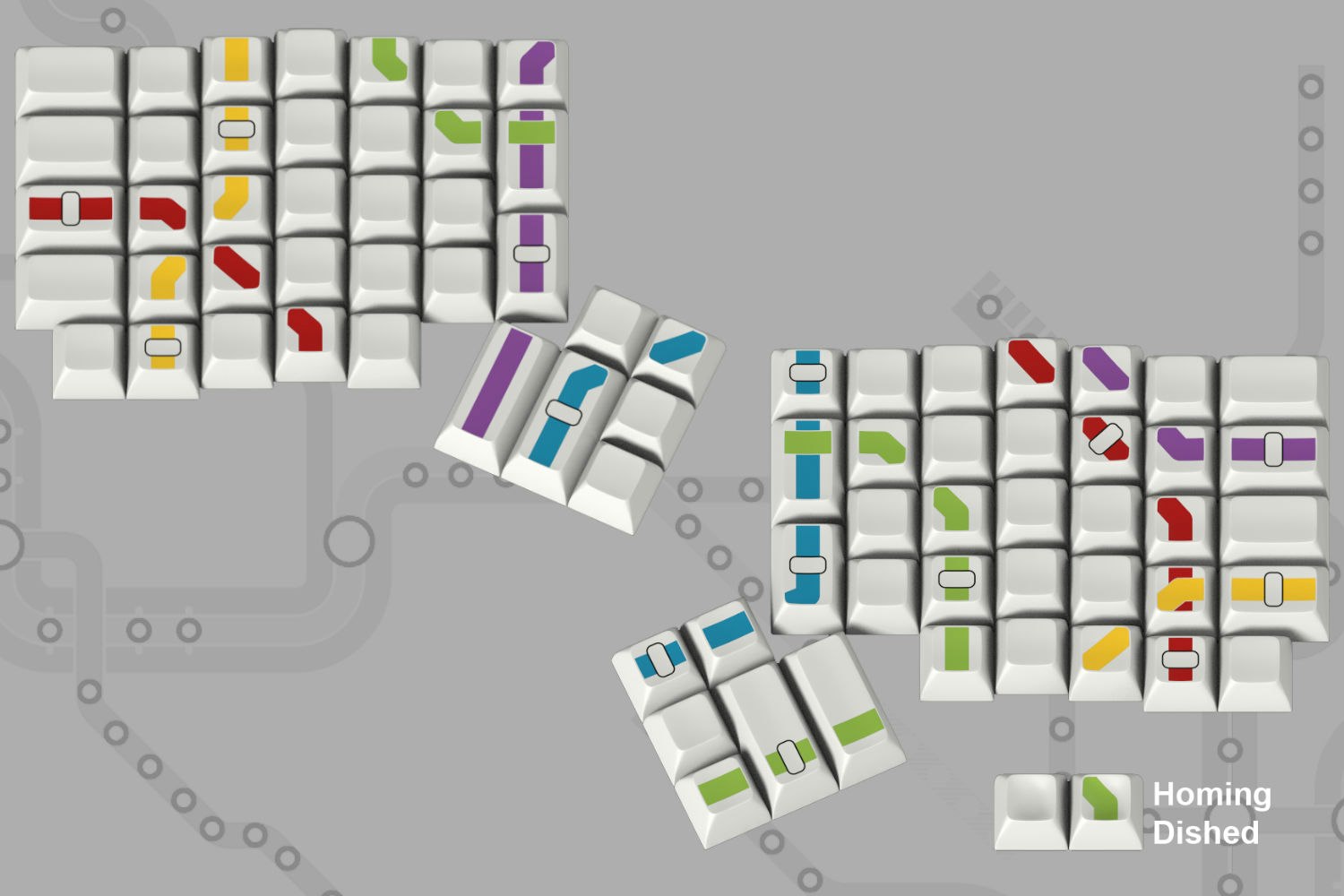 Massdrop x Oblotzky Metro SA Custom Keycap Set