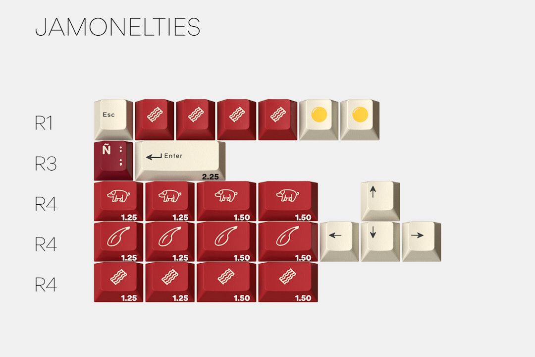 Massdrop x Zambumon GMK Jamón Custom Keycap Set