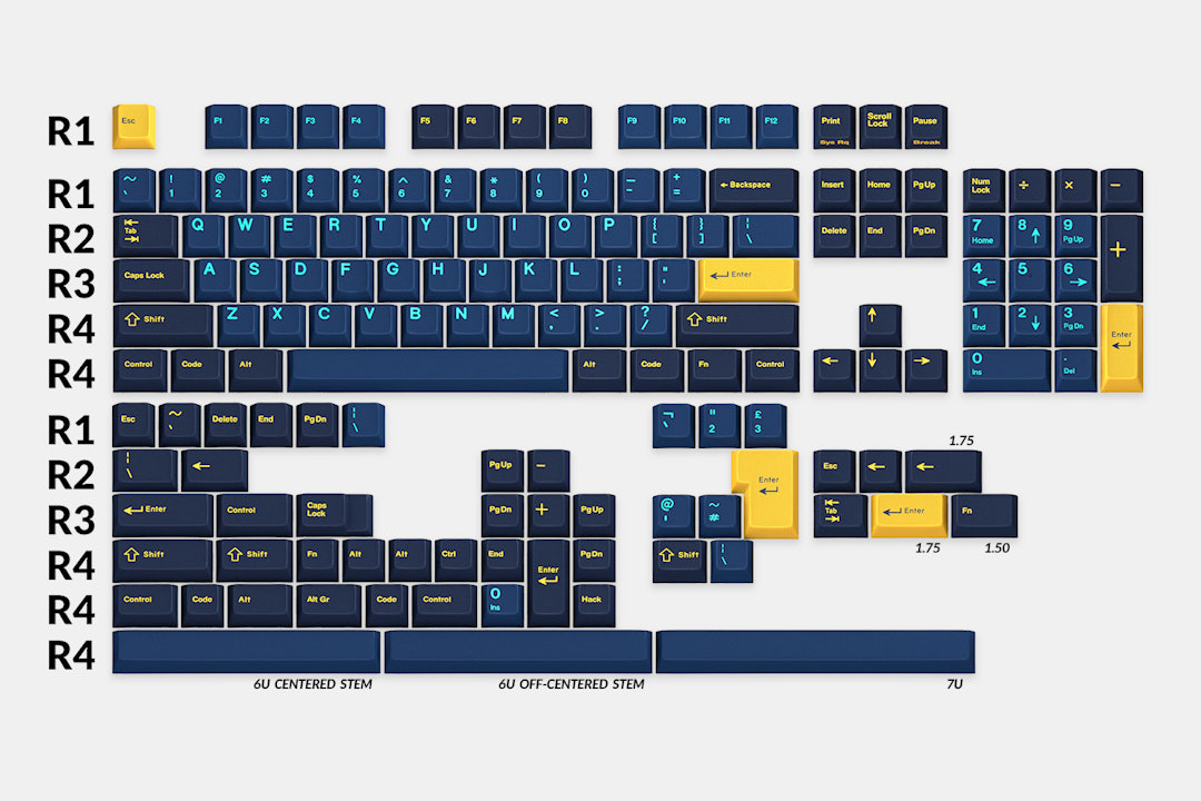 Massdrop x Zambumon GMK Nautilus Custom Keycap Set