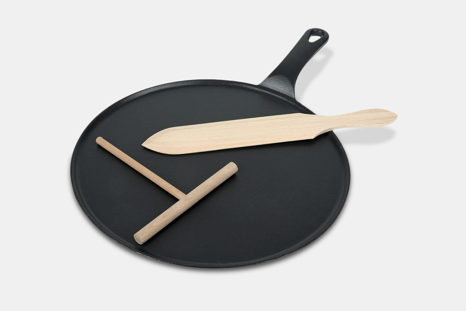 Matfer Cast Iron Crepe Pan Cookware Drop