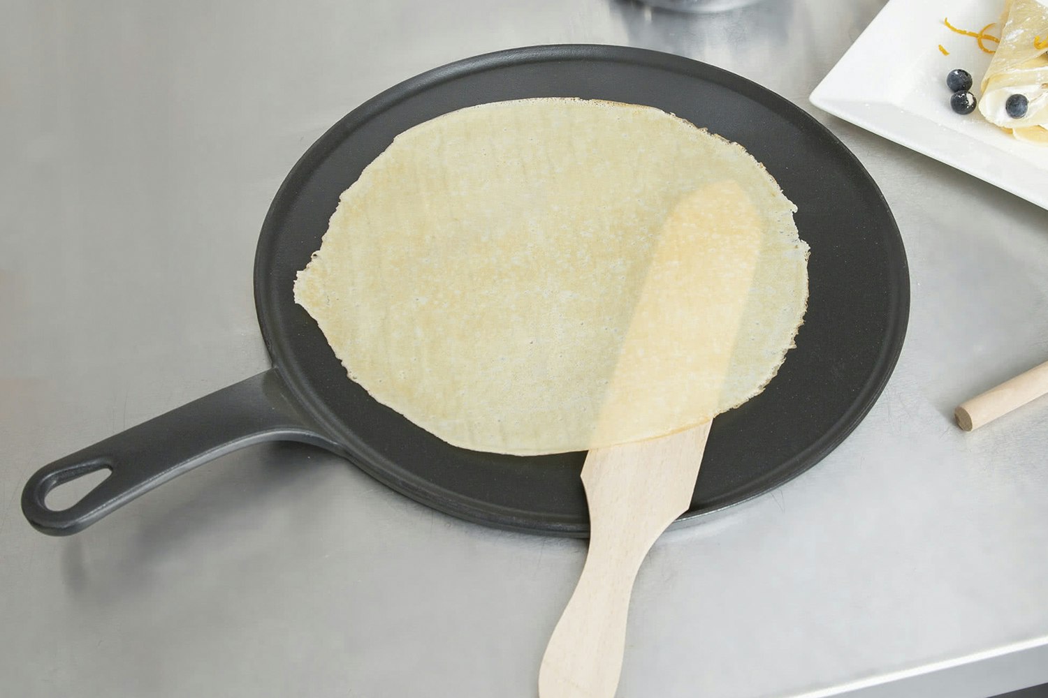 Matfer Cast Iron Crepe Pan Cookware Drop