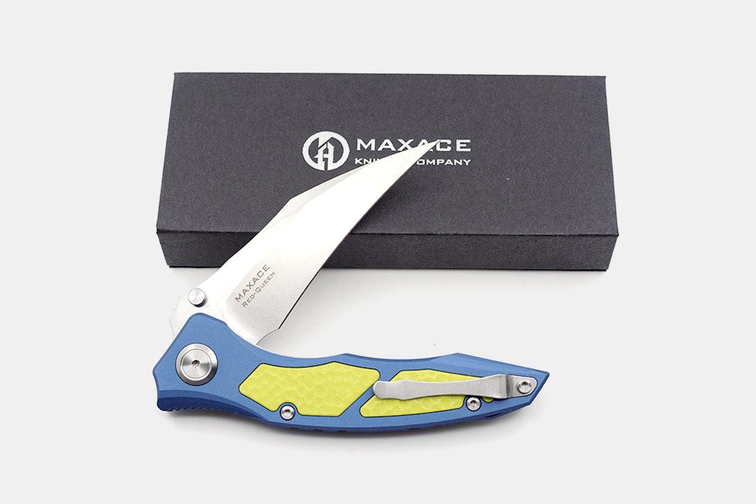 Maxace Red Queen Liner Lock Knife