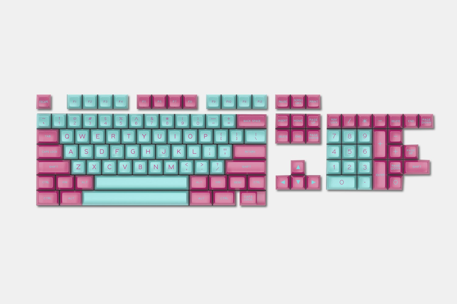 MAXKEY Miami SA Keycap Set