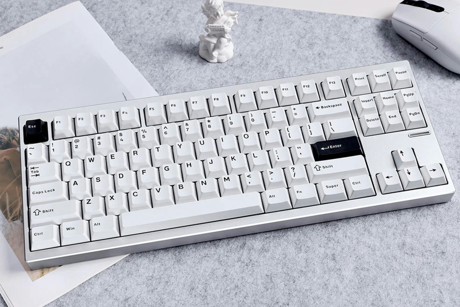 MCHOSE GX87 CNC Aluminum Mechanical Keyboard - Ultra - Black
