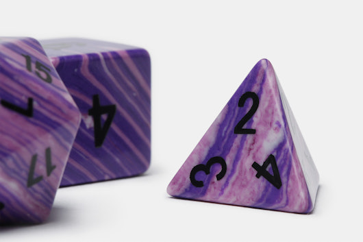 MDG 16mm Purple Wave Polyhedral Dice Set