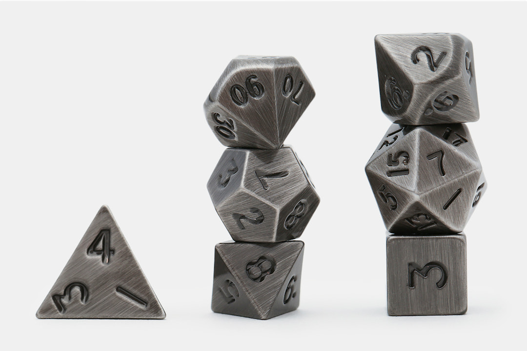 MDG Mini Metal Polyhedral Dice Set