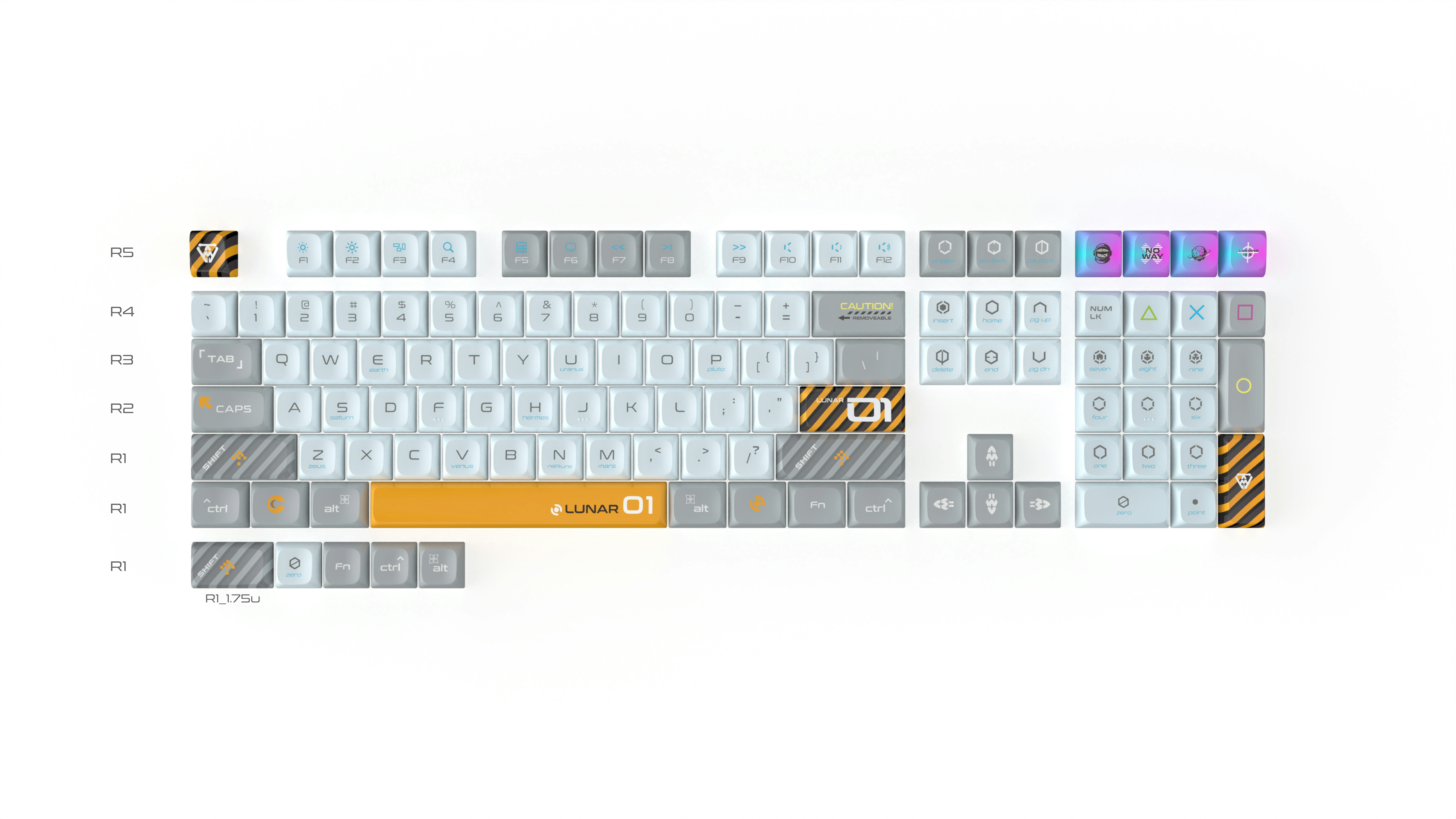 KeysMe KDA Profile Dye-Subbed PBT Keycaps