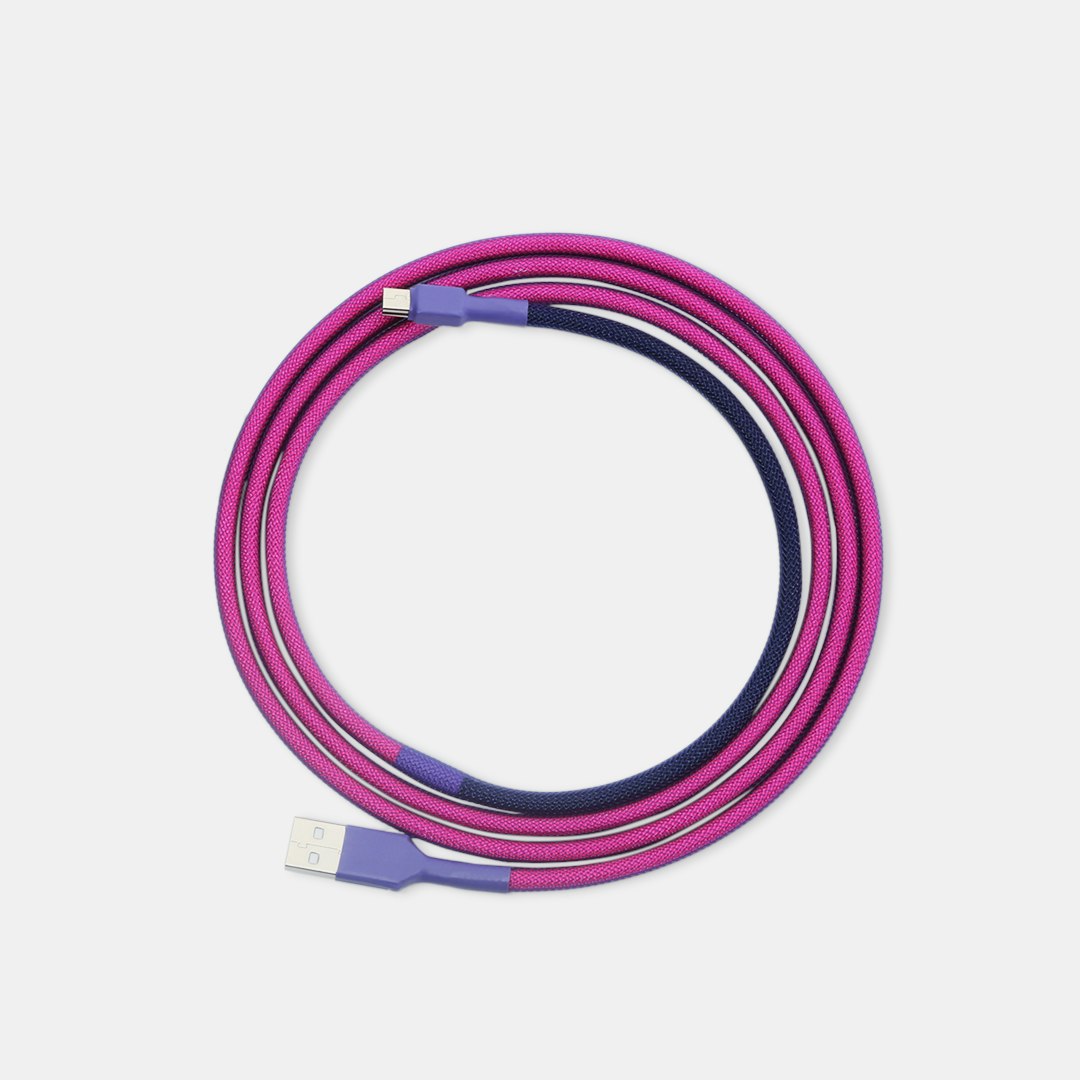 Mechcables Laser Midnight CustomSleeved USB Cables Details