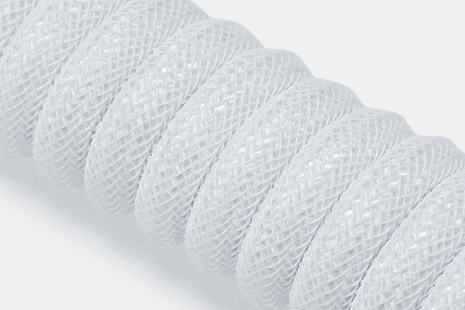 Mechcables Black-on-White Custom Coiled Aviator Cable