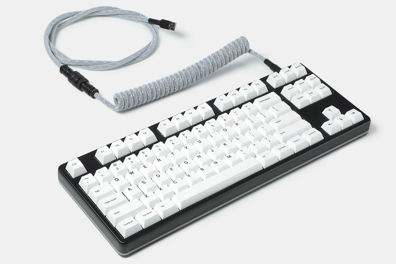 Mechcables Blizzard Dark Custom Coiled Aviator USB Cable