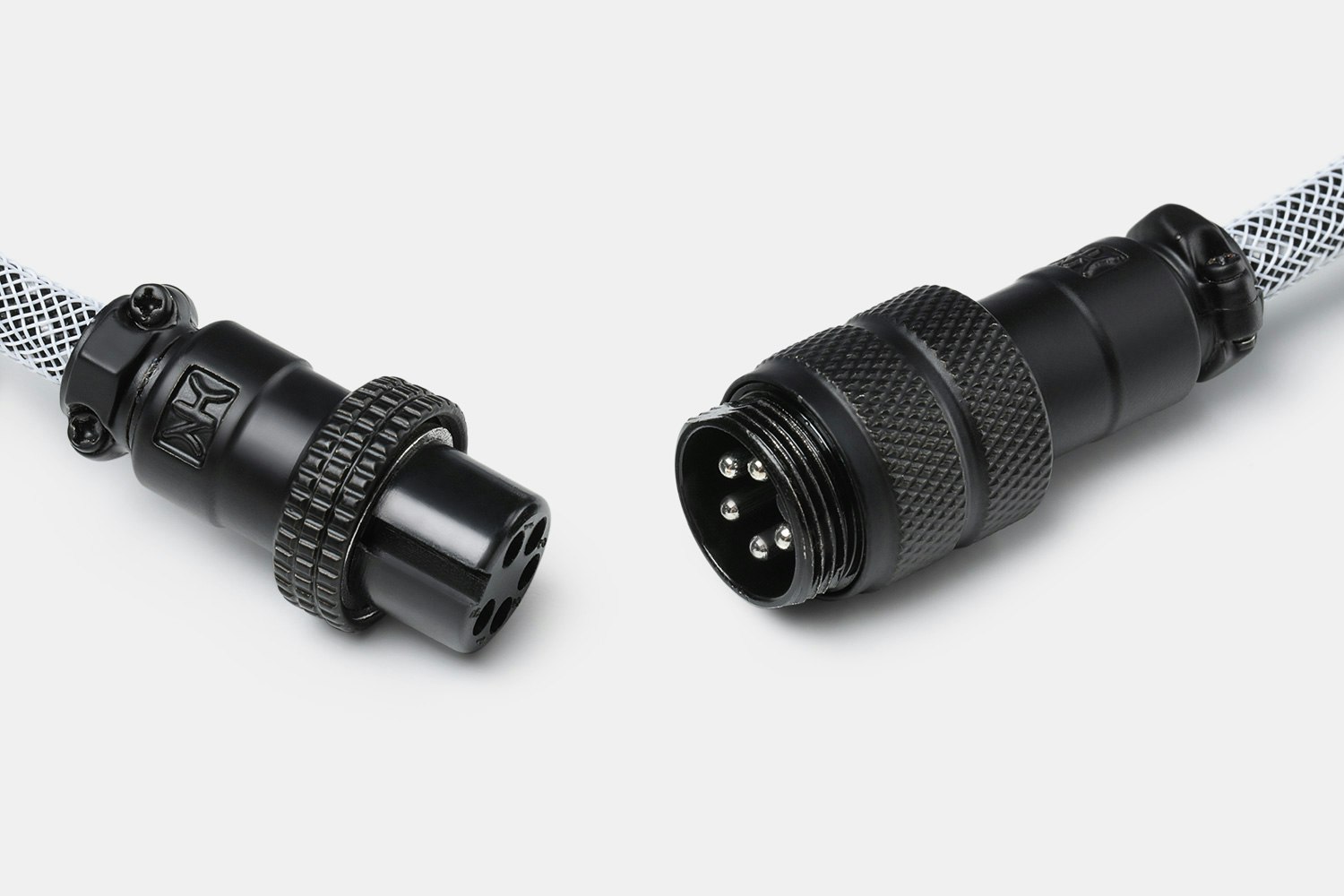 Mechcables Blizzard Dark Custom Coiled Aviator USB Cable