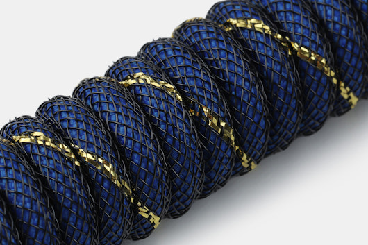 Mechcables Blue Samurai Gold CNC-Machined USB Cable