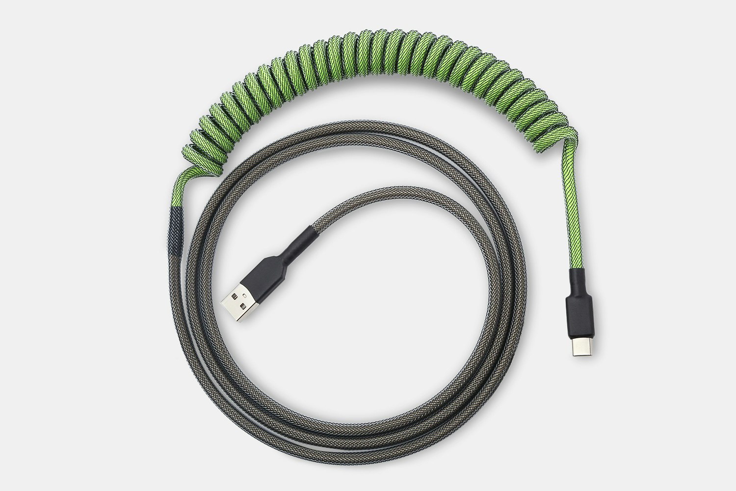Mechcables Green Screen Custom-Sleeved USB Cable
