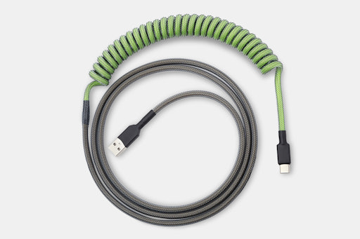 Mechcables Green Screen Custom-Sleeved USB Cable