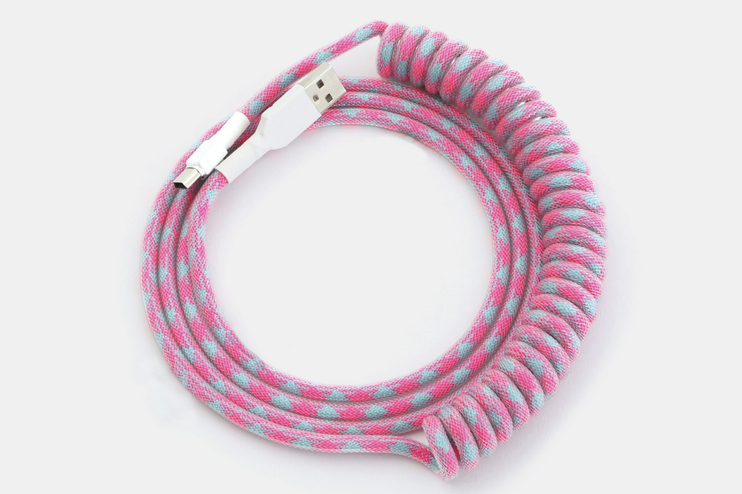 Cotton Candy with Clear Techflex (coil)