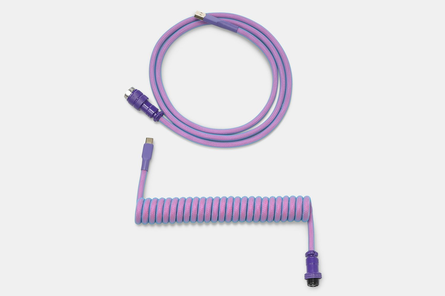 Mechcables Neon Joker Custom Coiled Aviator USB Cable