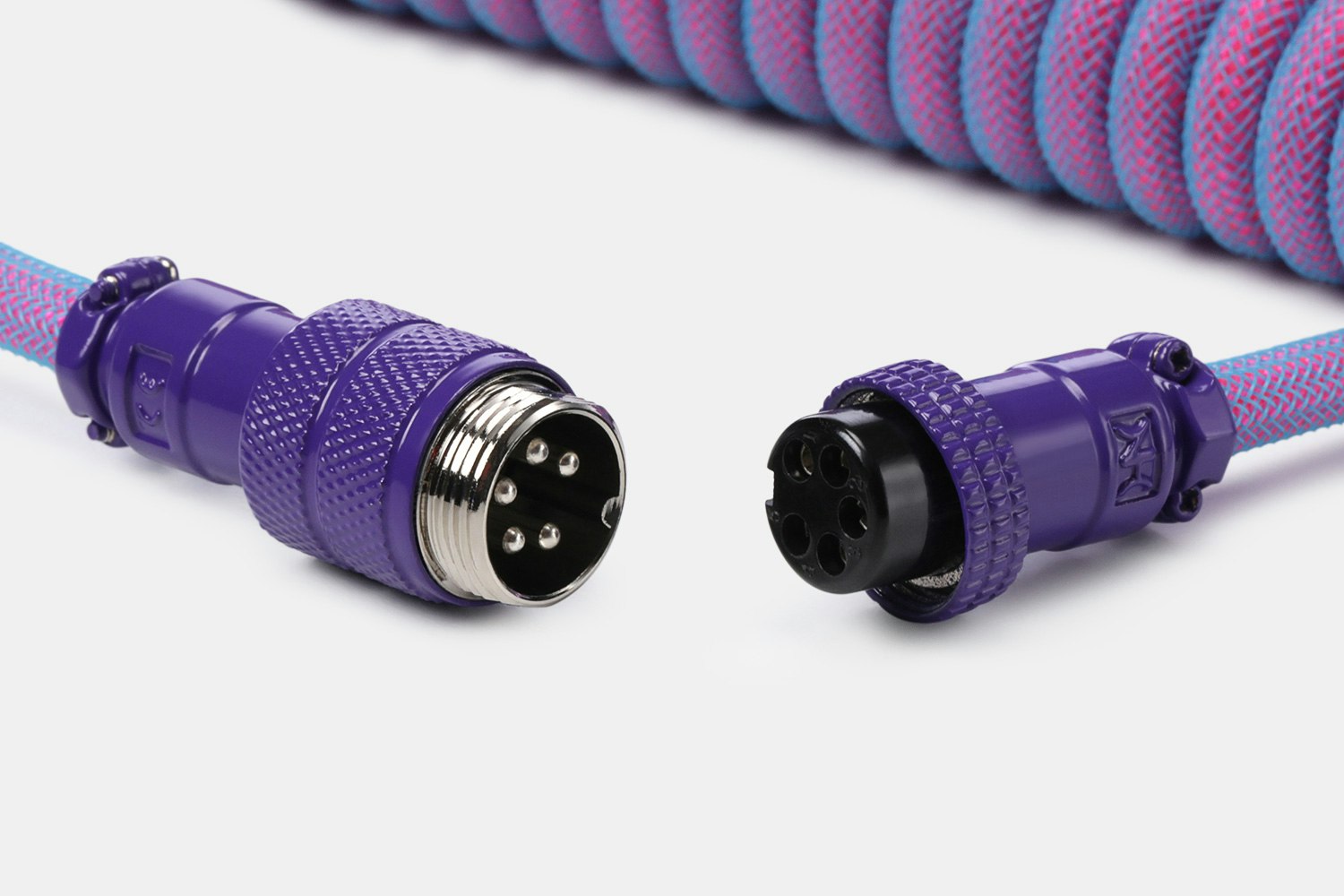 Mechcables Neon Joker Custom Coiled Aviator USB Cable