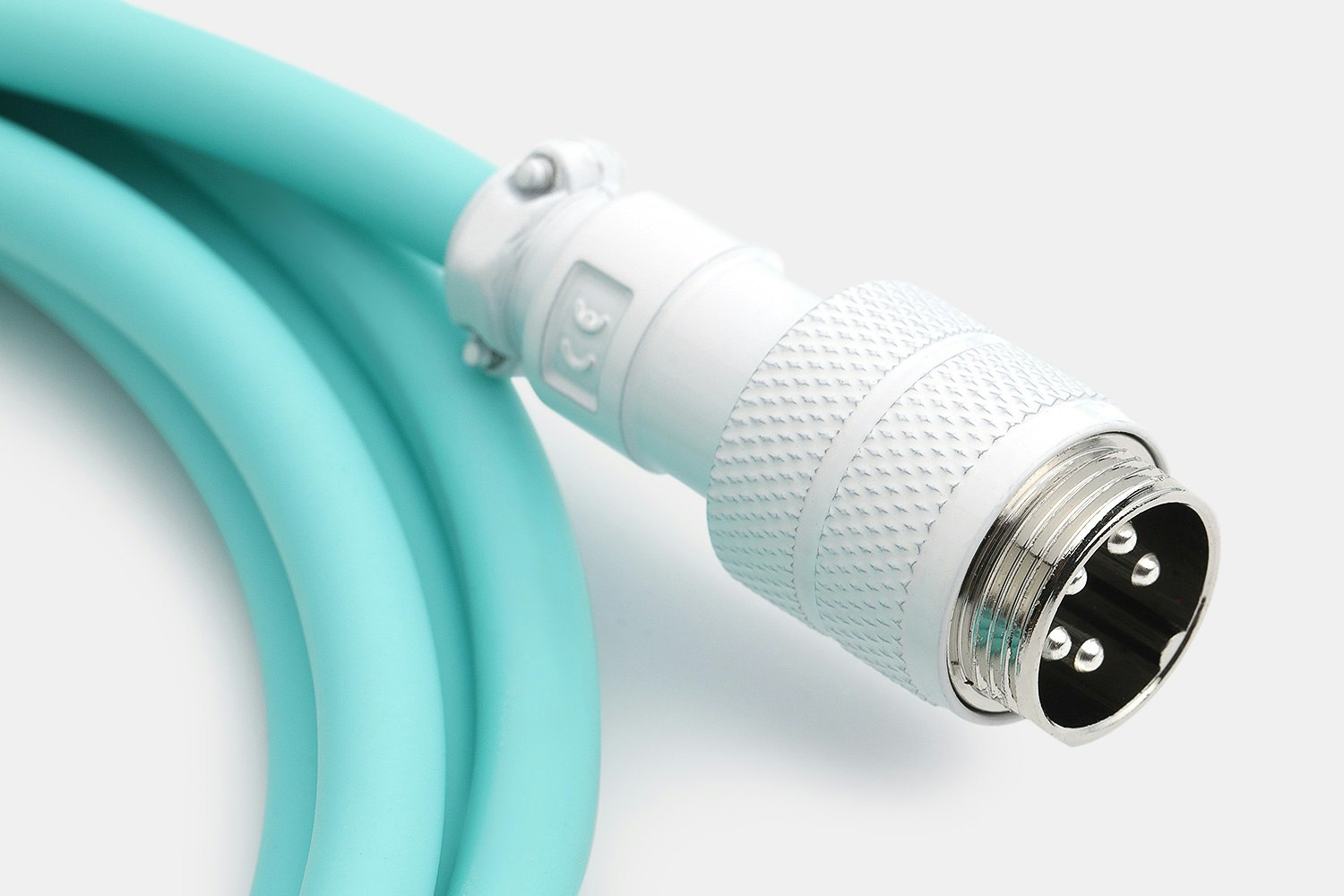 Mechcables Seafoam Custom Coiled Aviator USB Cable