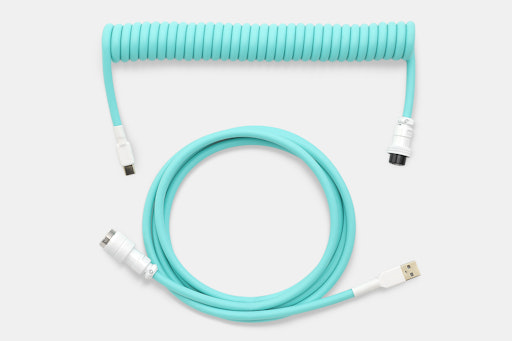 Mechcables Seafoam Custom Coiled Aviator USB Cable