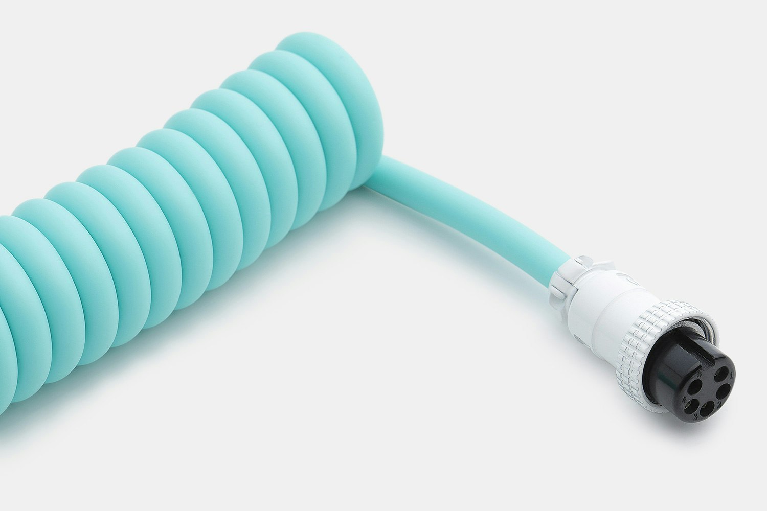 Mechcables Seafoam Custom Coiled Aviator USB Cable