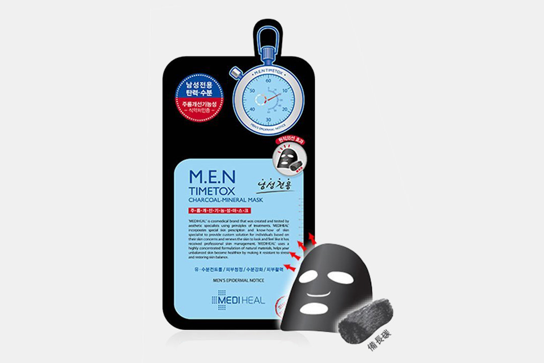Mediheal M.E.N. Timetox Black Mask EX (10-Pack)