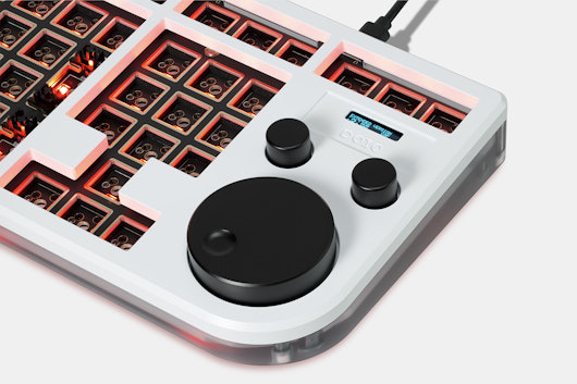 Megalodon Triple Knob 38% Keyboard With OLED Screen