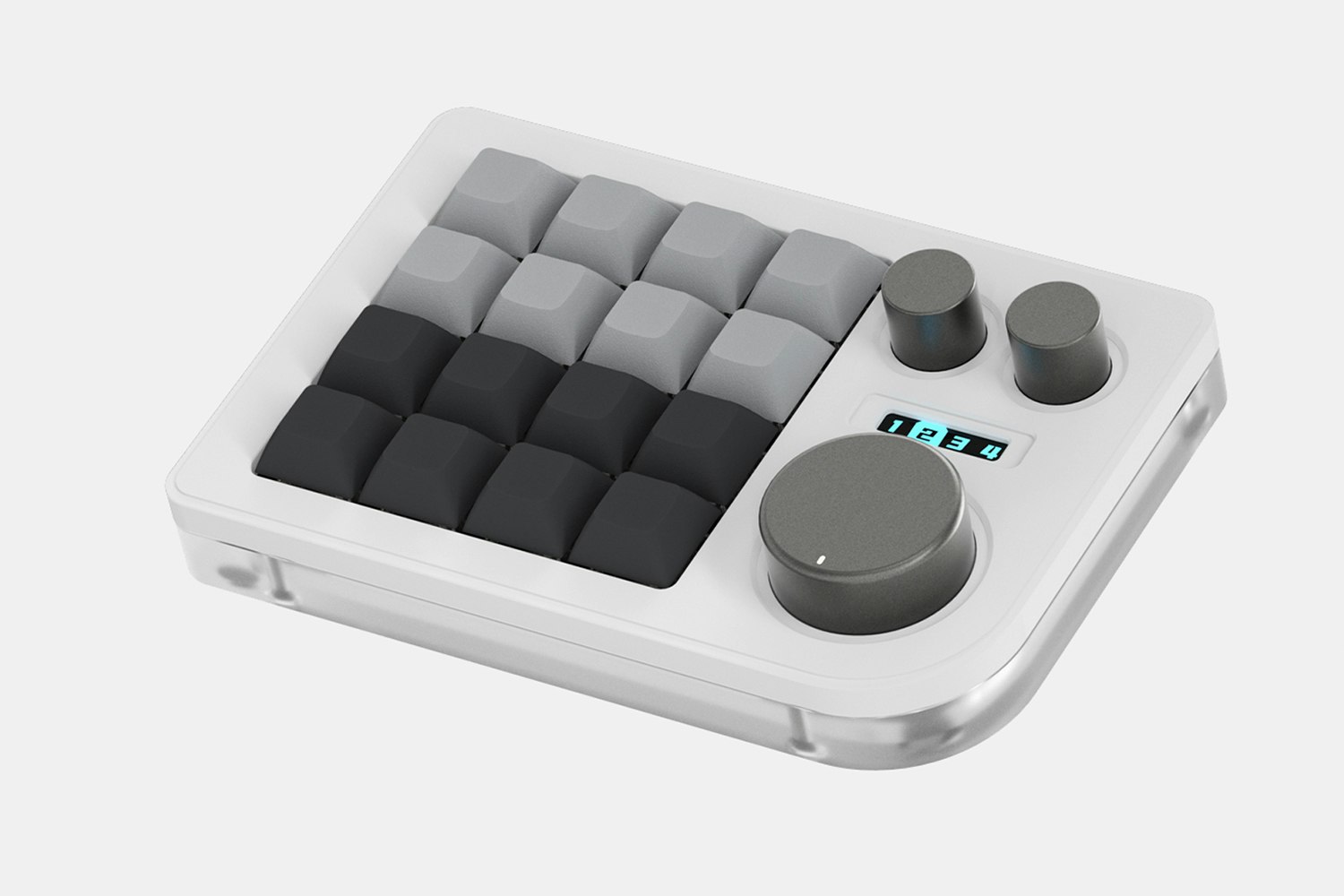 Megalodon Triple Knob Macropad Mechanical Keyboards Mini Mechanical Keyboards Drop