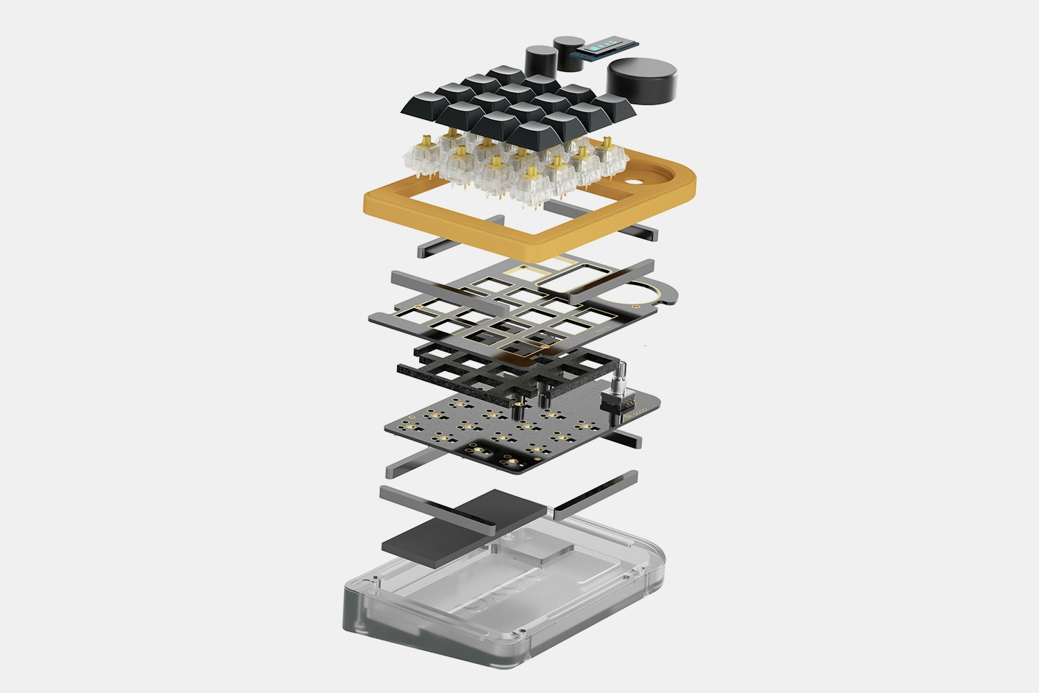 Megalodon Wireless Triple Knob Macropad