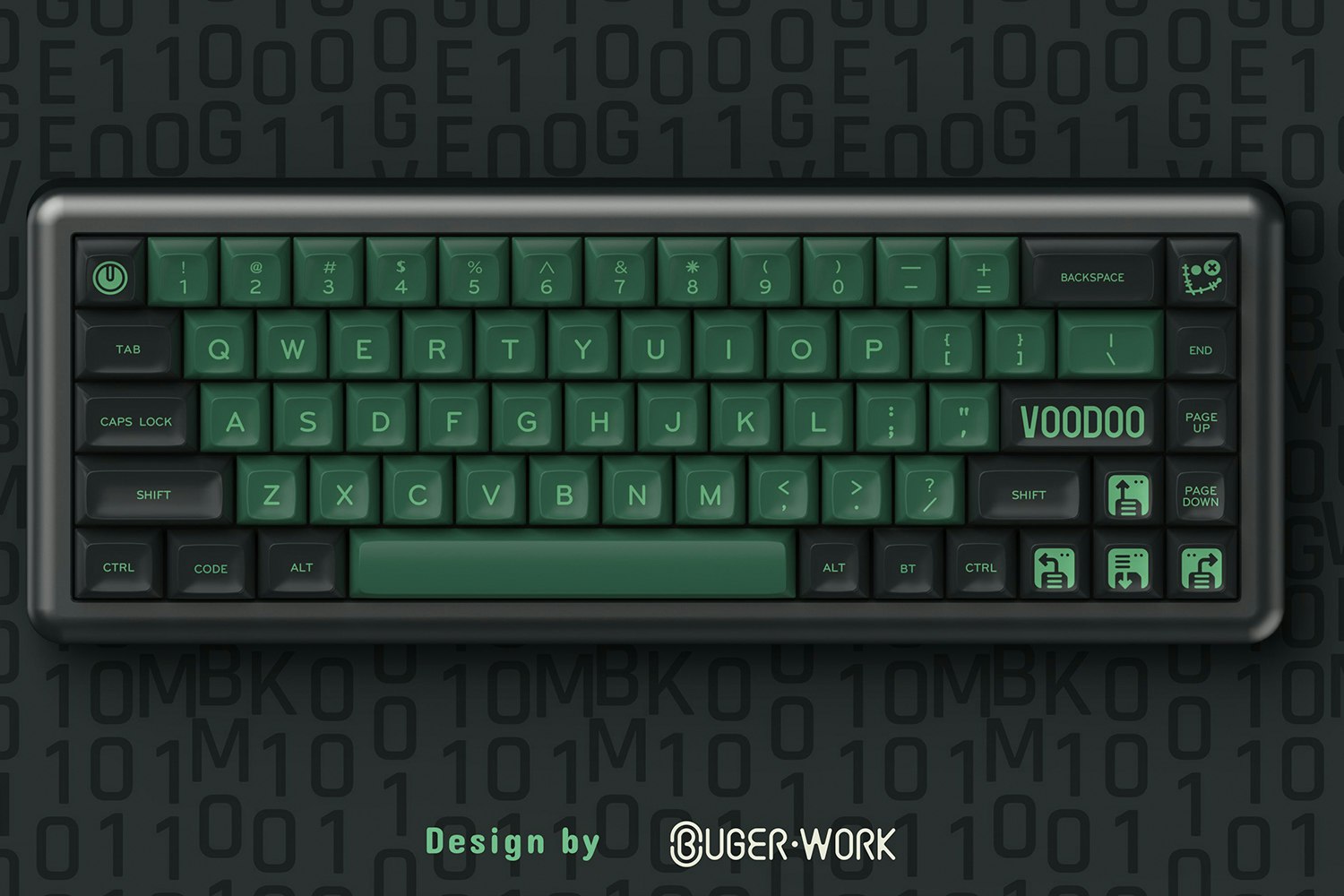 Melgeek MG The VOODOO Doubleshot ABS Keycap Set