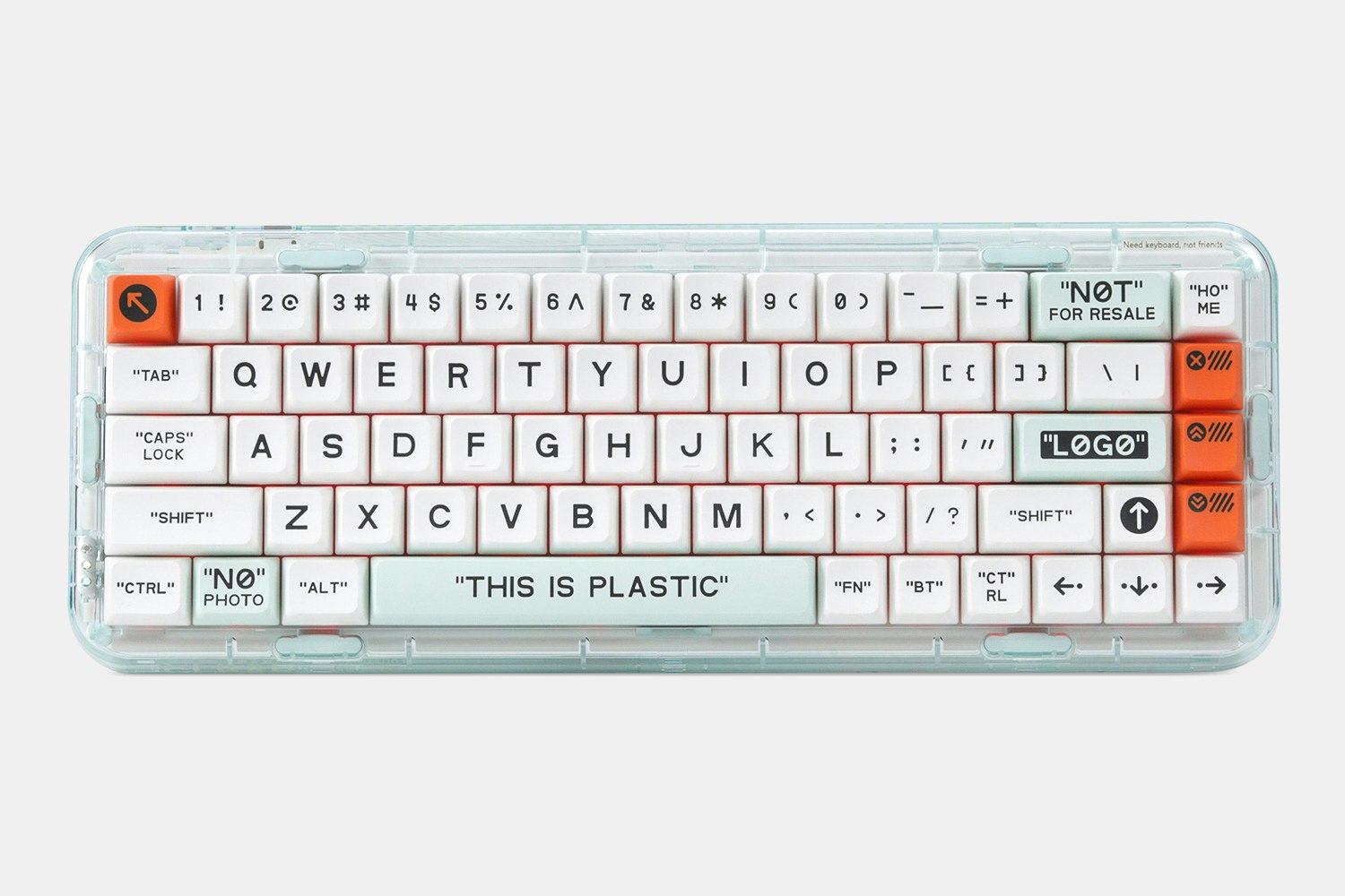 MelGeek Mojo68 Wireless Plastic Keyboard Gateron White Pro