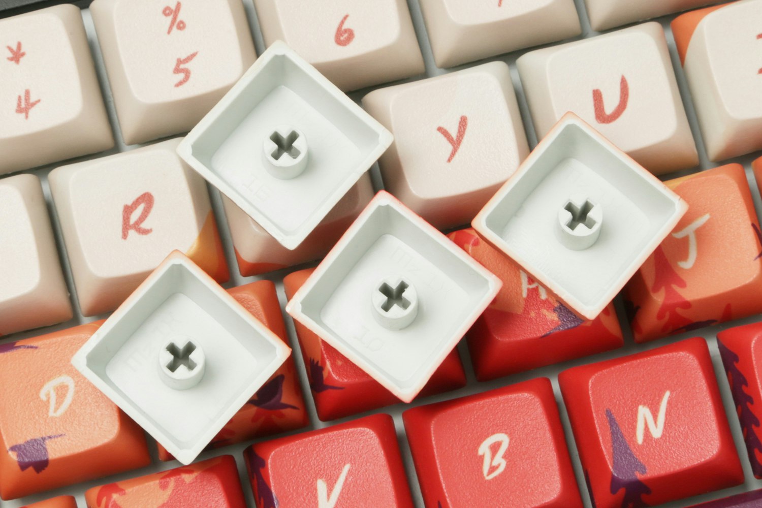 Mellow Sunset PBT All Over Dye-Subbed Keycap Set