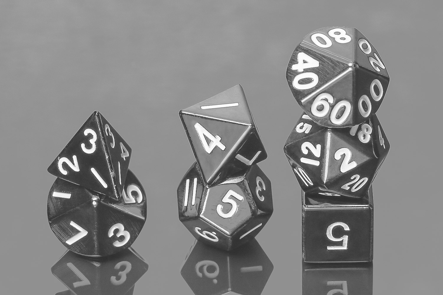 Metallic Dice Games 16mm Sterling Gray Dice Set Price & Reviews