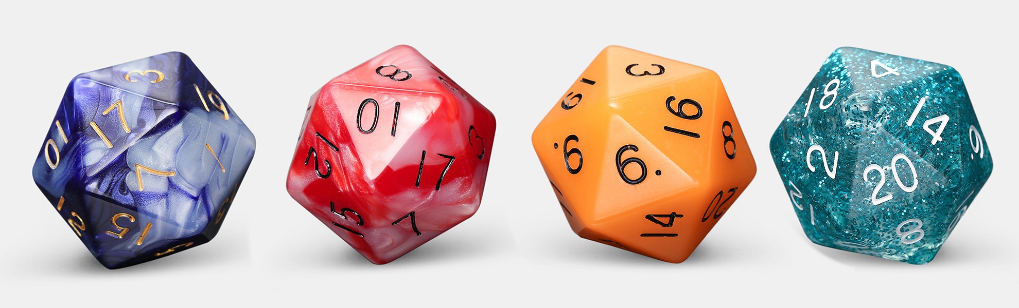Metallic Dice Games Mega D20 Dice (4Pack) Price & Reviews Massdrop