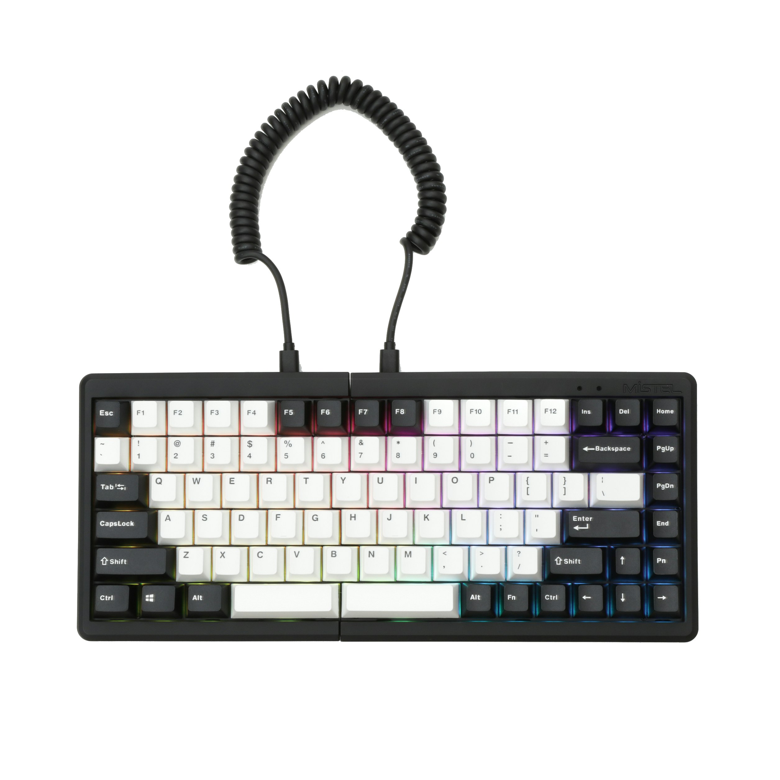 mistel md770 bt split mechanical keyboard