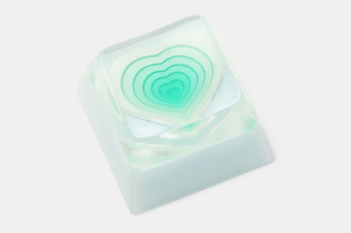 MMCAPs Colored Hearts Resin Keycap