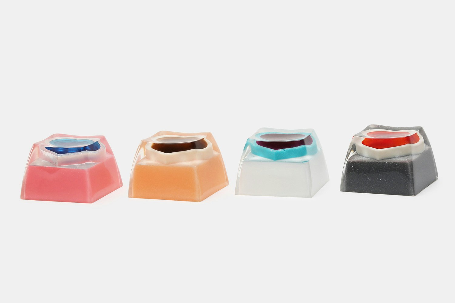 MMCAPs Colored Hearts Resin Keycap
