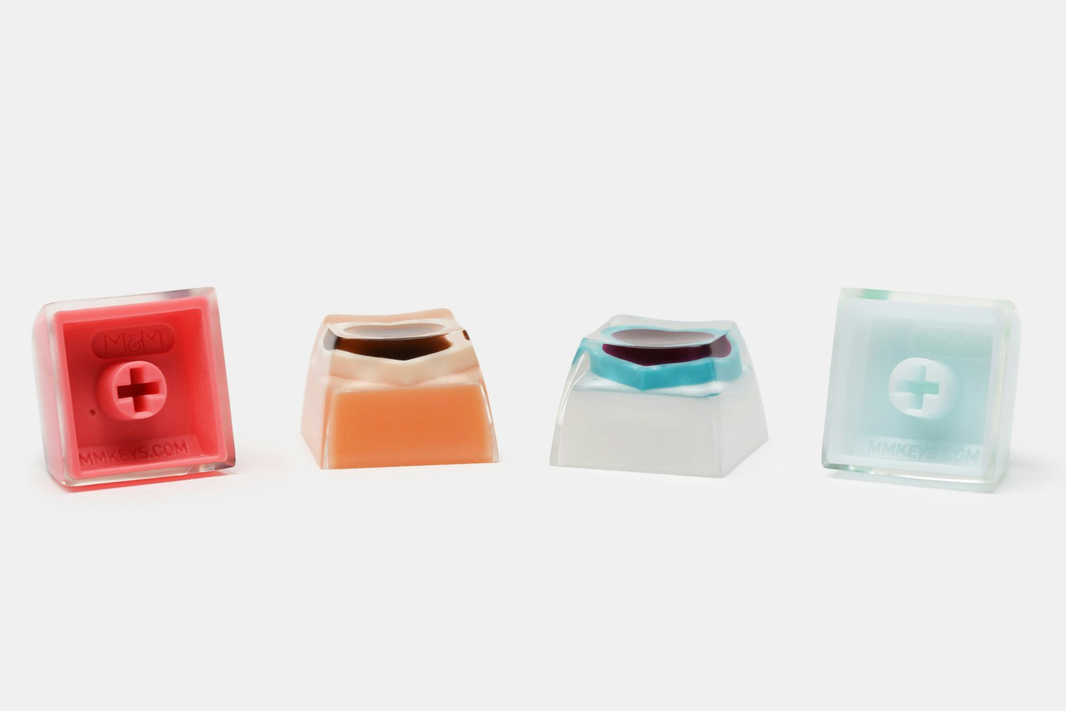MMCAPs Colored Hearts Resin Keycap