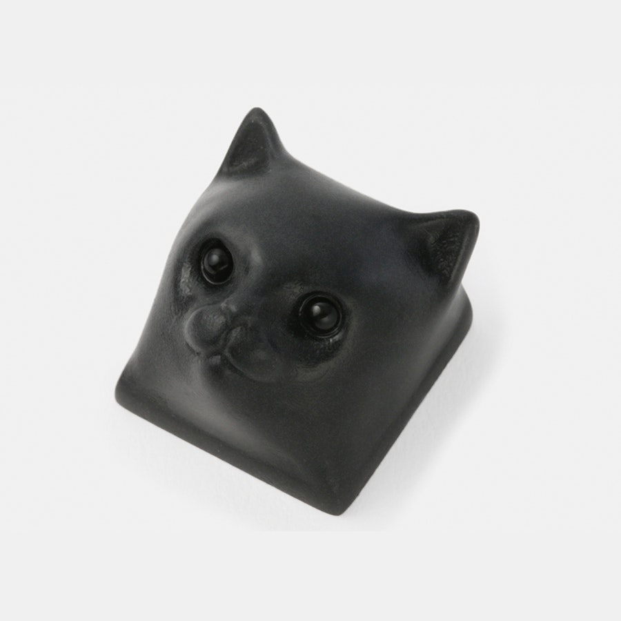 Couple cat keycap for backspace black cat keycap Custom Kitty Resin Artisan Keycap For Cherry MX Mechanical Keyboard